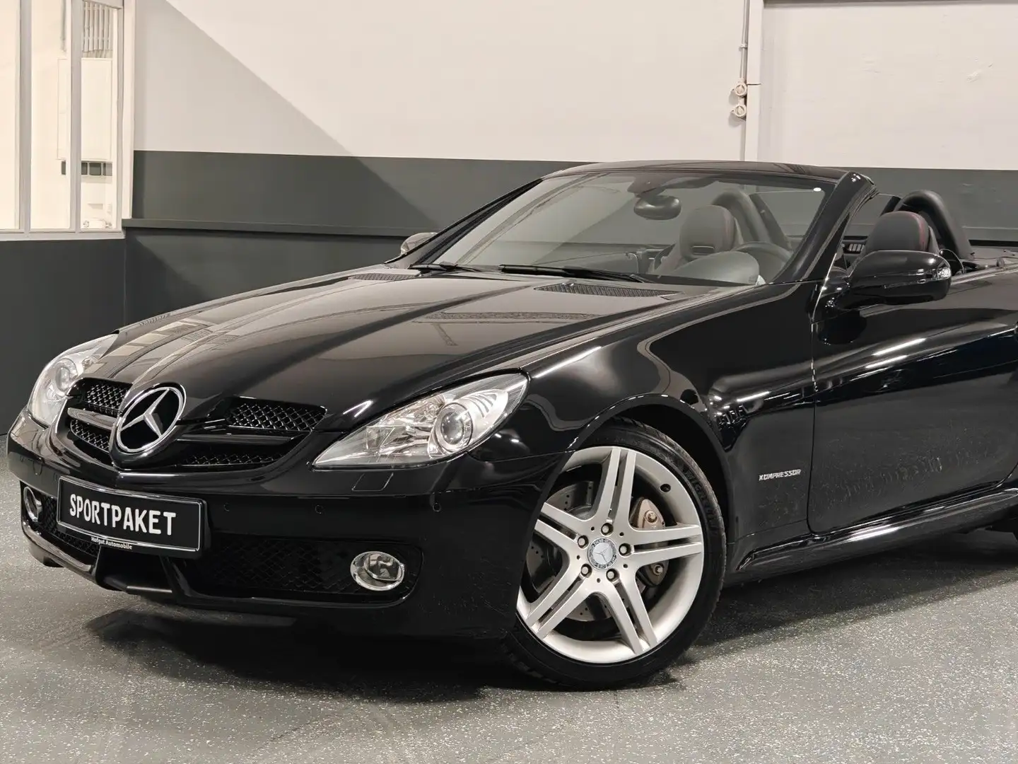 Mercedes-Benz SLK 200 1. HAND | SPORTPAKET | 56 TKM | DEUTSCH Schwarz - 1