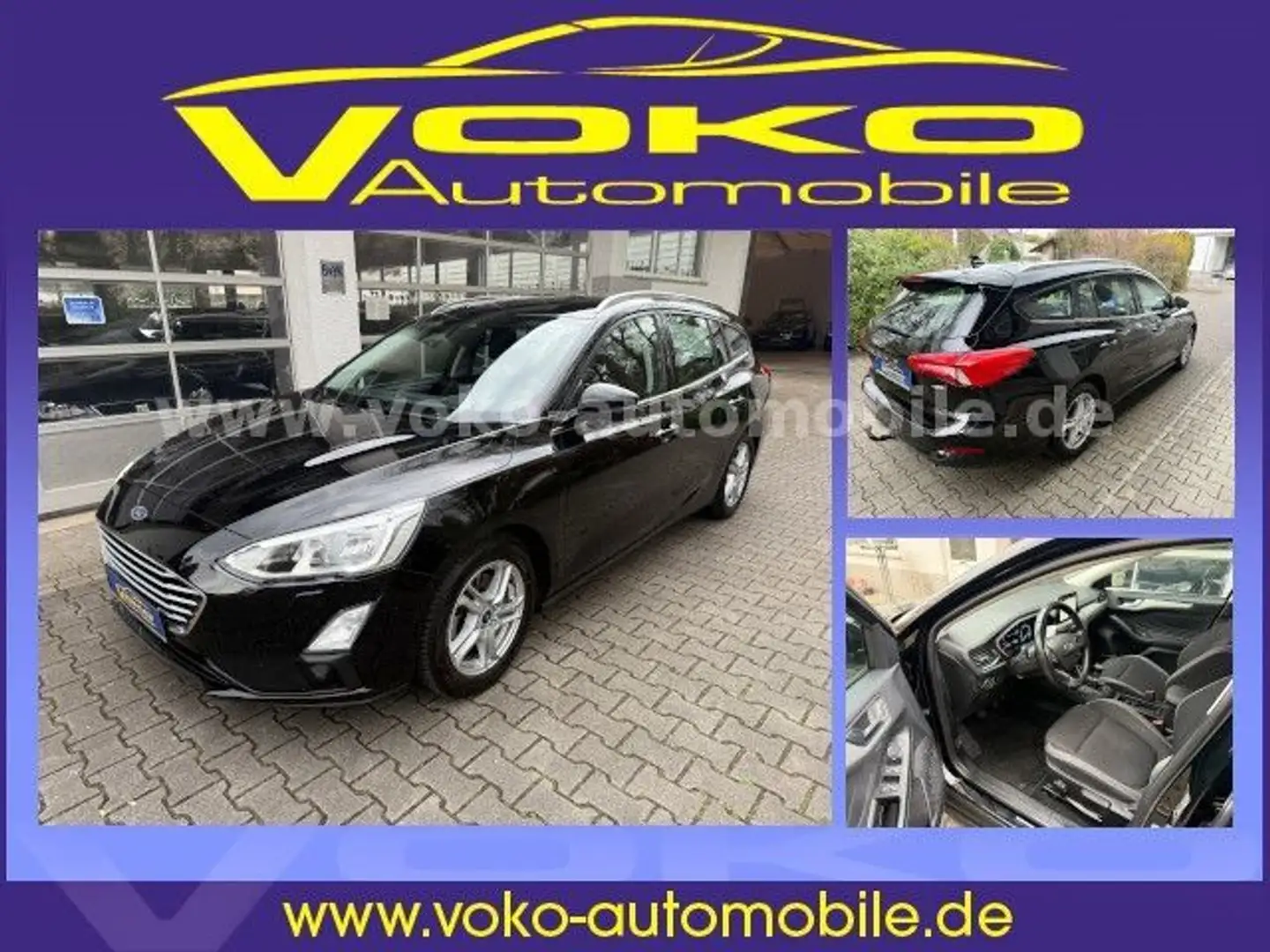 Ford Focus Turnier 1.0 EcoBoost Carplay SHZ AHK 2.Hd. Noir - 1