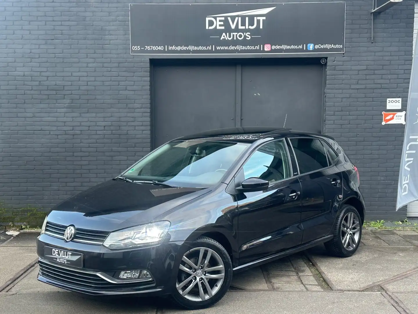 Volkswagen Polo 1.2 TSI Allstar | DSG | Pano | Led | Climate Contr Schwarz - 2