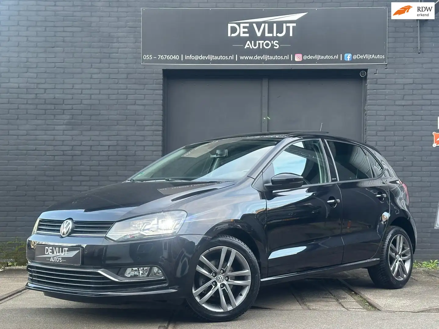 Volkswagen Polo 1.2 TSI Allstar | DSG | Pano | Led | Climate Contr Schwarz - 1