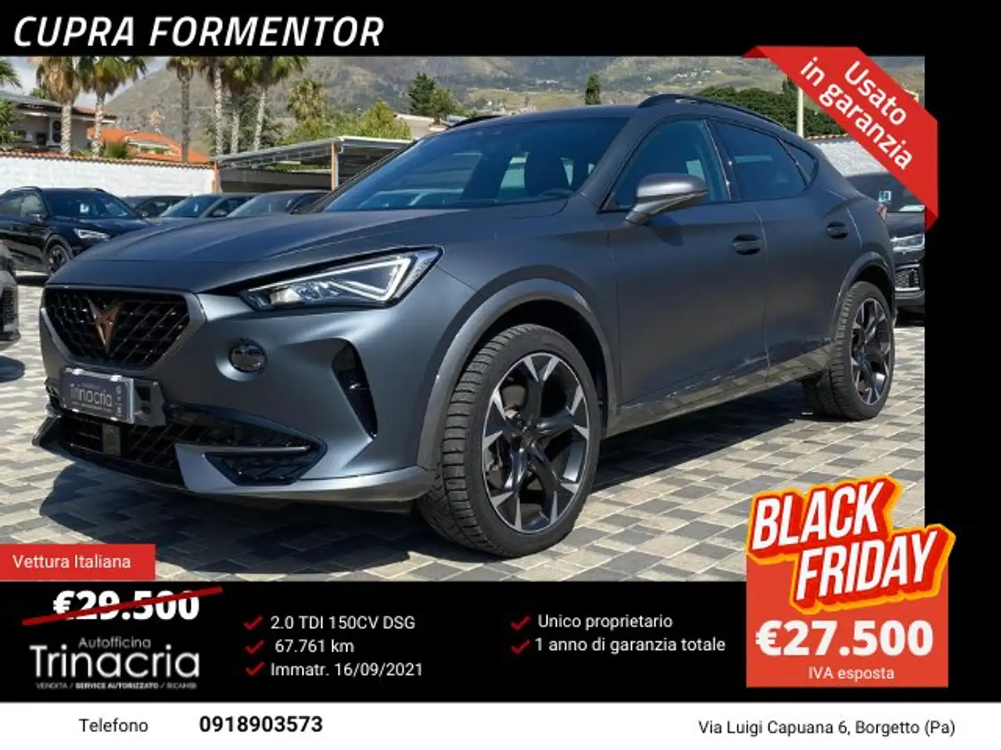 CUPRA Formentor 2.0 TDI 150CV DSG 4drive Grau - 1