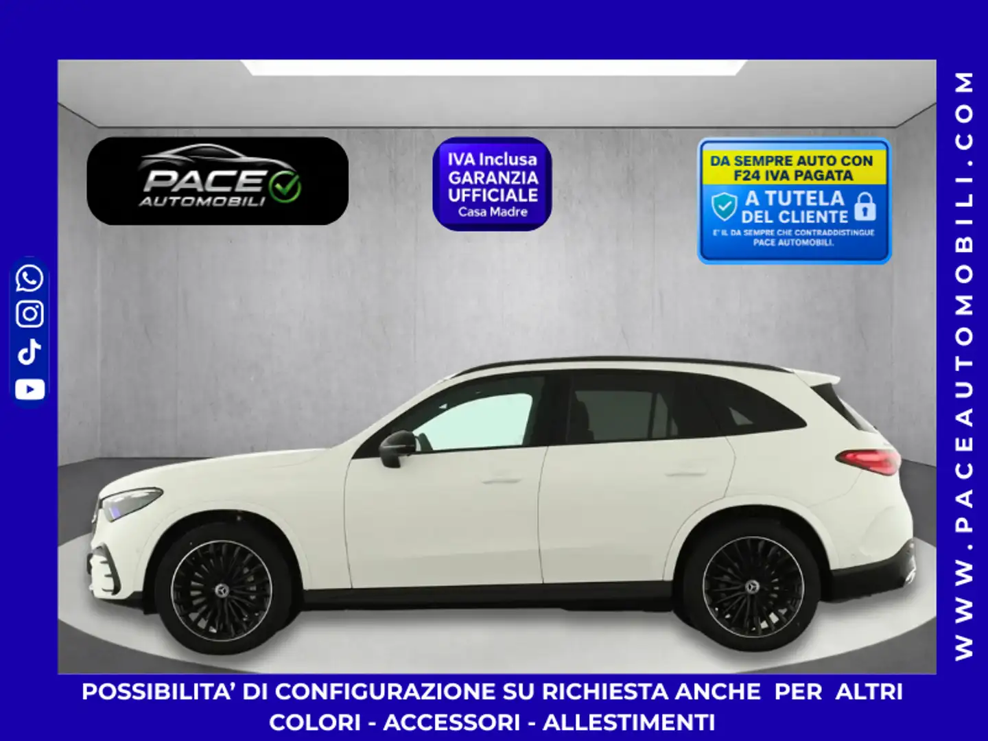 Mercedes-Benz GLC 200 4M NIGHT PACKET AMG PREMIUM TETTO WIDESCREEN PDC Bianco - 1