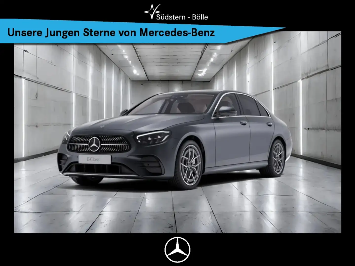 Mercedes-Benz E 300 de 4M AMG+PANO+AHK+360KAM+SITZKLIMA+HEADUP Grau - 1