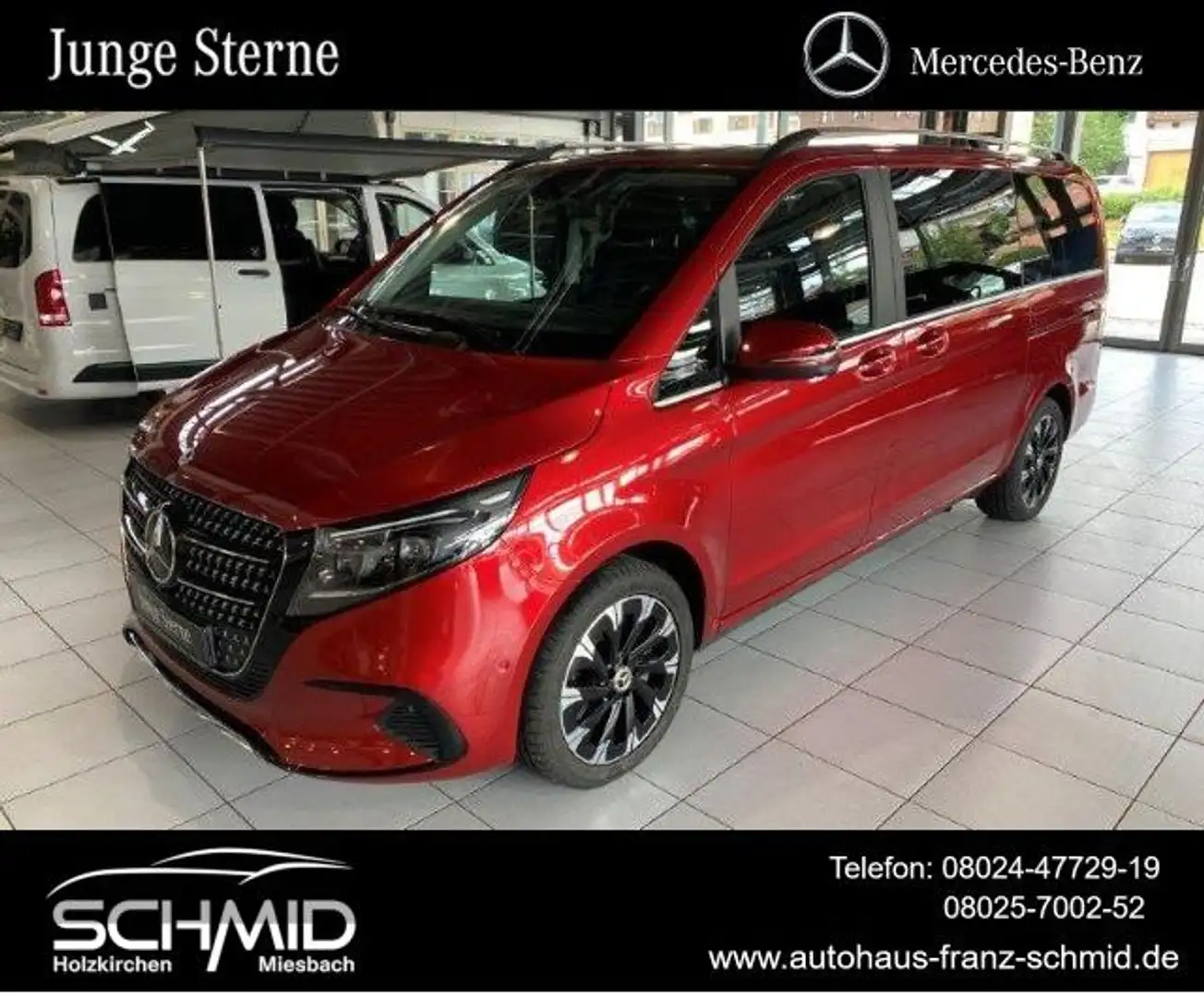 Mercedes-Benz V 300 d AVA L Sitzluft Winter Abstand AHK Multib Rot - 1