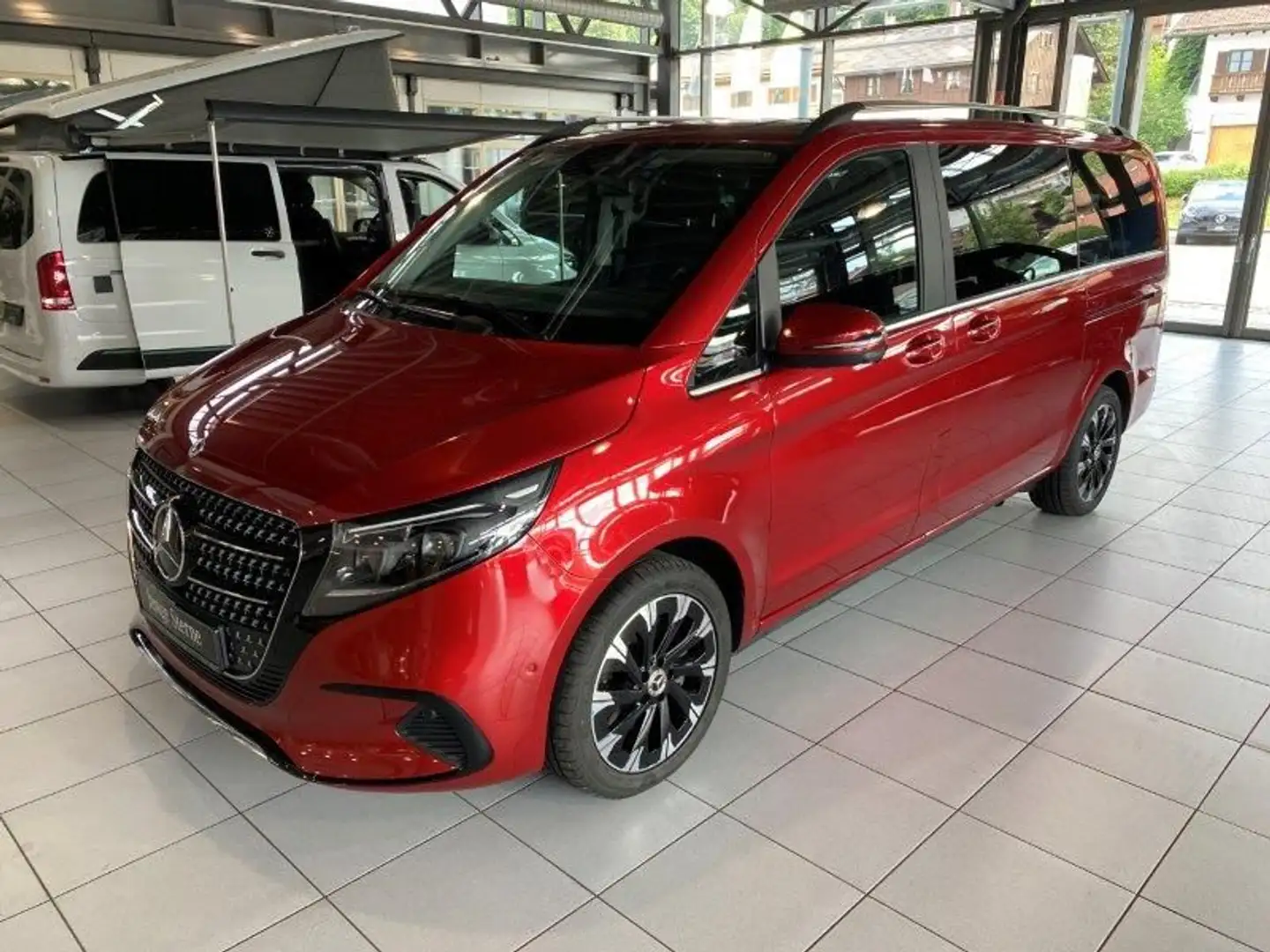 Mercedes-Benz V 300 d AVA L Sitzluft Winter Abstand AHK Multib Rot - 2