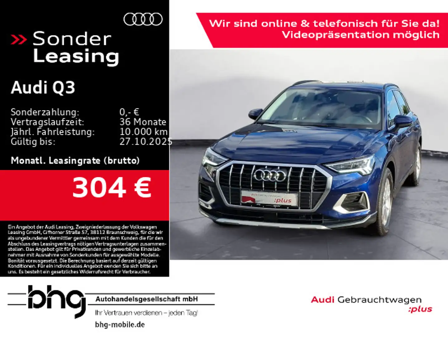 Audi Q3 35TFSI S tronic advanced LED Glanz Komfort Na Blau - 1