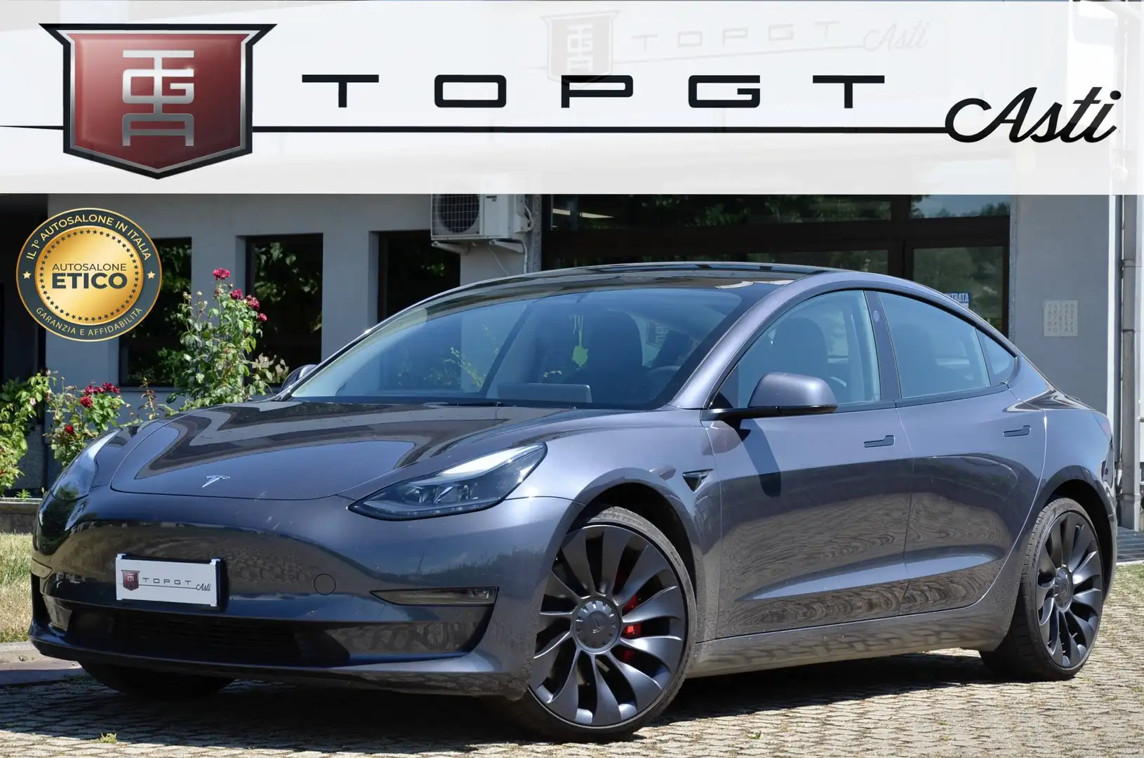 Tesla Model 3 Model 3 Performance Dual Motor awd 211cv PERMUTE Grigio - 1