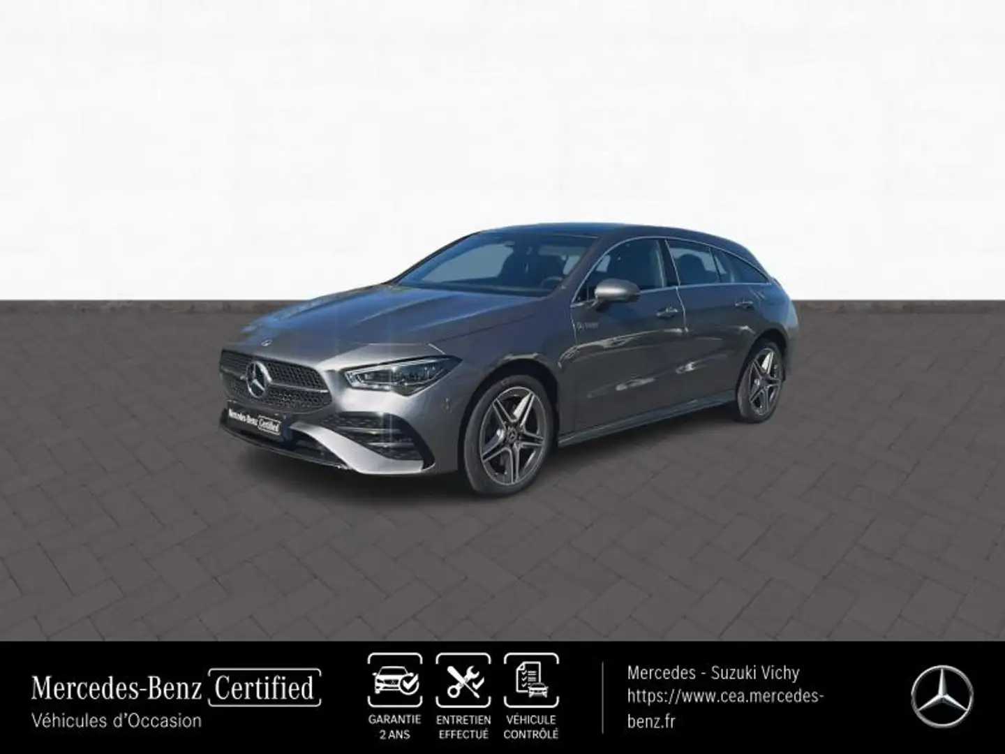 Mercedes-Benz CLA 250 250 e Hybrid EQ 218ch AMG Line 8G-DCT Gris - 1