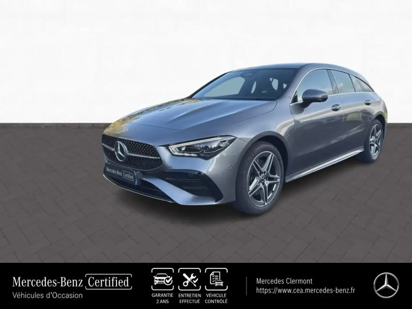 Mercedes-Benz CLA 250 250 e Hybrid EQ 218ch AMG Line 8G-DCT Gris - 1