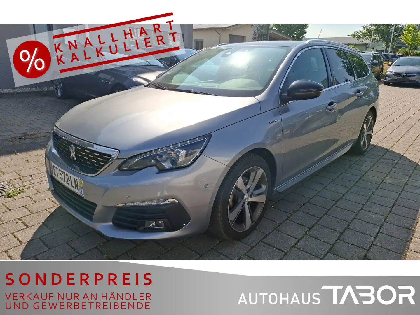 Peugeot 308 SW 1.2 PT 130 Aut. Allure Pano LED Nav AHK Grau - 1
