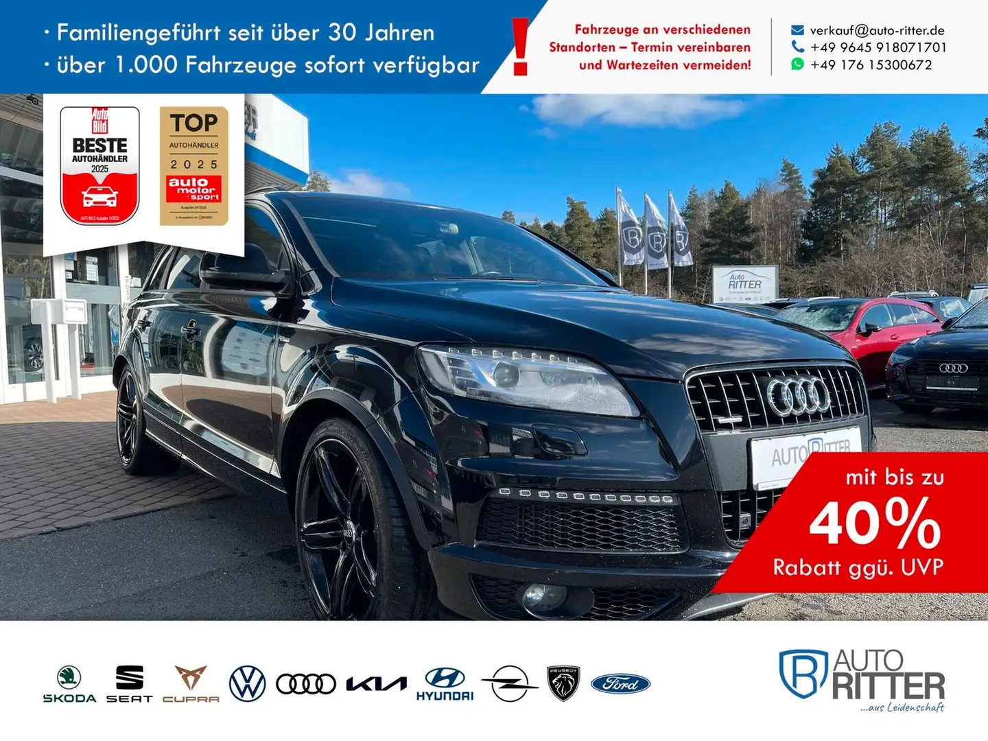 Audi Q7 4.2 TDI quattro S-Line BOSE|MMI|Stand hzg|... Schwarz - 1