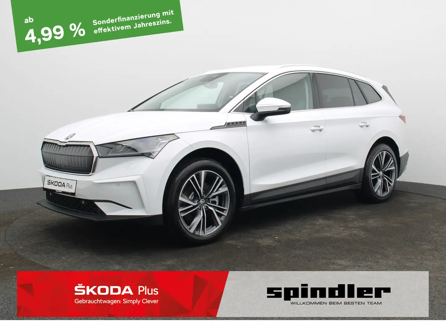 Skoda Enyaq 85/ Matrix, SmartLink, Navi, RFK, AHK, SHZ Weiß - 1