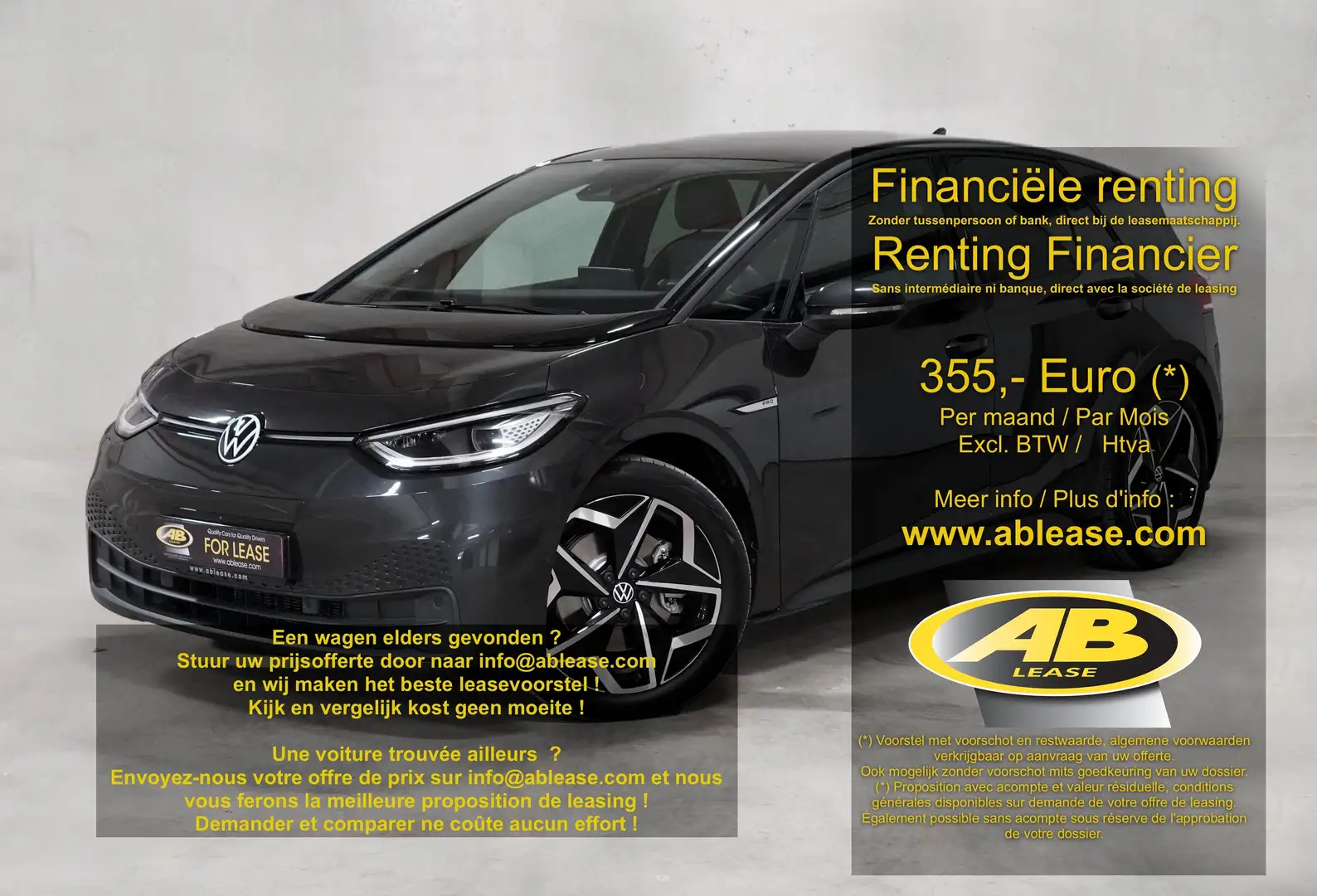 Volkswagen ID.3 PRO S +500 km 77KWH 204 HP + Leder / Cuir Grau - 1