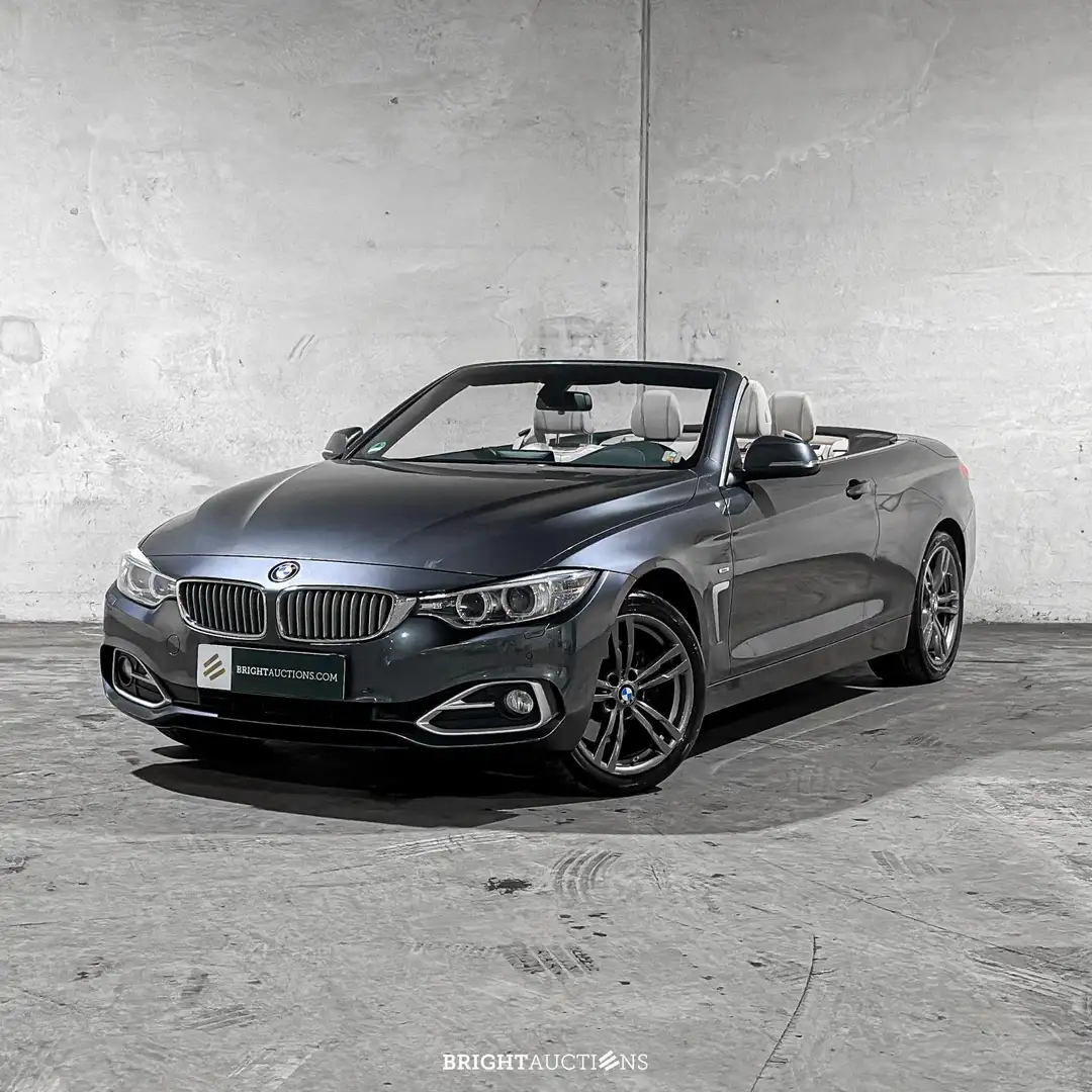 BMW 428 4-serie Cabriolet F33 428i Cabriolet xDrive High E Gris - 1