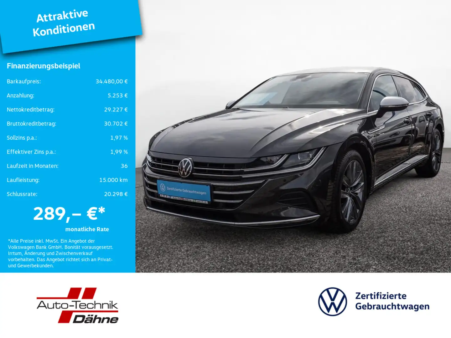 Volkswagen Arteon Shooting Brake 2.0 TDI Elegance LED Grau - 1