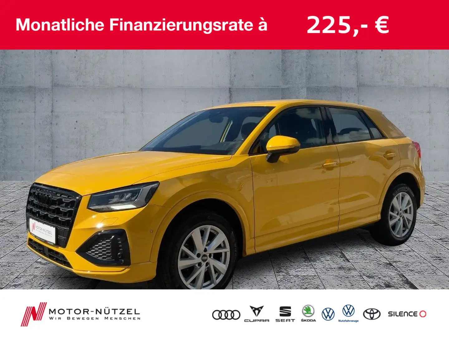 Audi Q2 30 TDI ADVANCED LED+SHZ+RFK+2xPDC+GRA+DAB+17" Gelb - 1