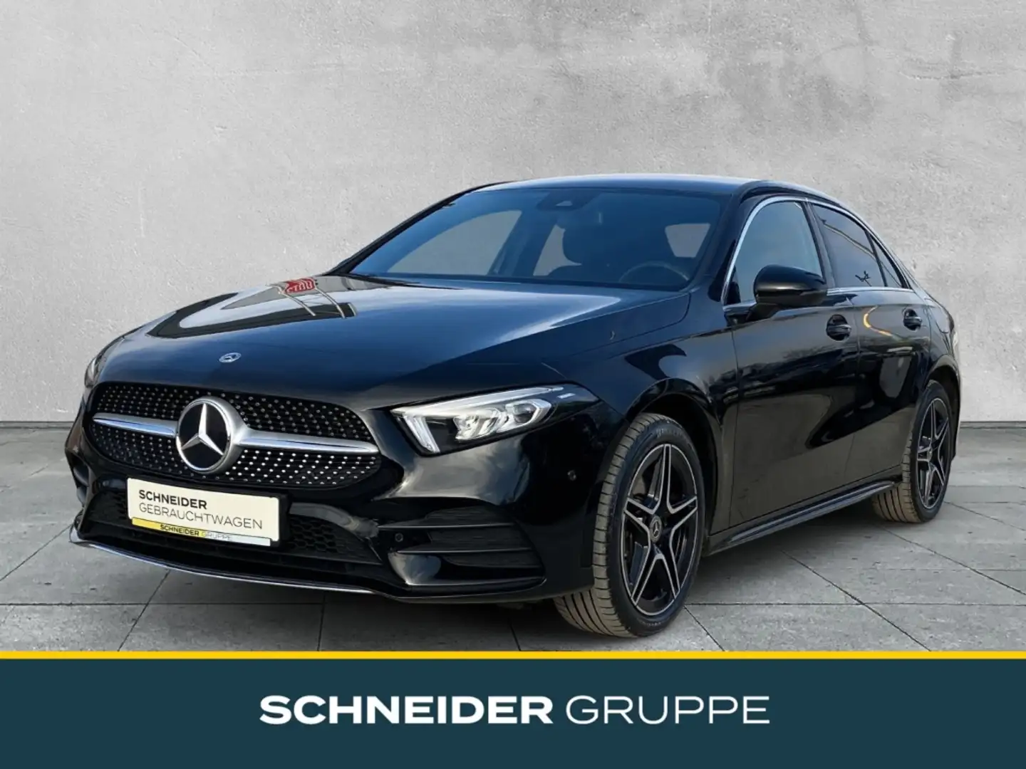Mercedes-Benz A 250 e AMG Line DCT LED+NAVI+TEMPOMAT+BURMESTER Schwarz - 1