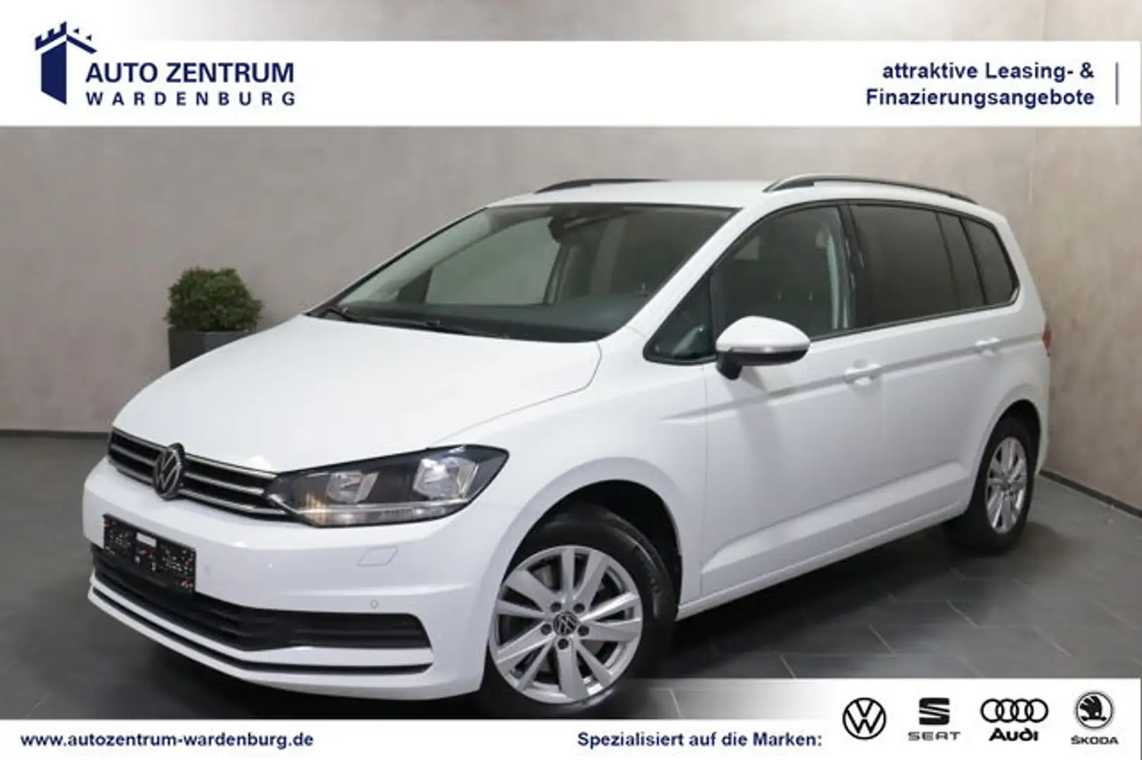 Volkswagen Touran 1.5 TSI Comfortline KAMERA AHK SHZ NAVI Comfortlin Weiß - 1