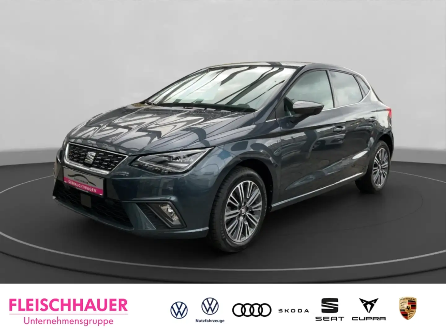 SEAT Ibiza XCellence 1.0 TSI DSG Navi LED Apple CarPlay Klima Gris - 1