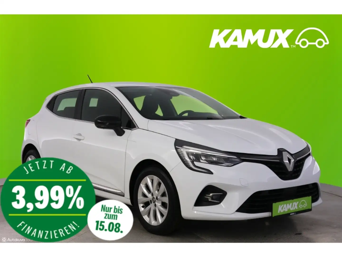 Renault Clio 1.3TCe Aut.130 Intense+LED+NAVI+SHZ+PDC Weiß - 1