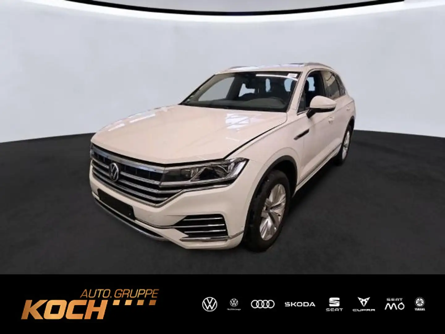 Volkswagen Touareg 3.0TDI Elegance 4M Leder Navi LED Kamera Weiß - 1