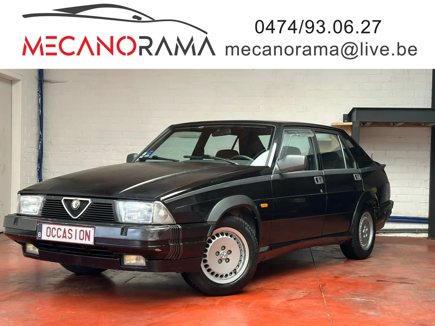 Alfa Romeo 75 CLIMA ** !! TURBO !! HISTORIQUE Zwart - 1
