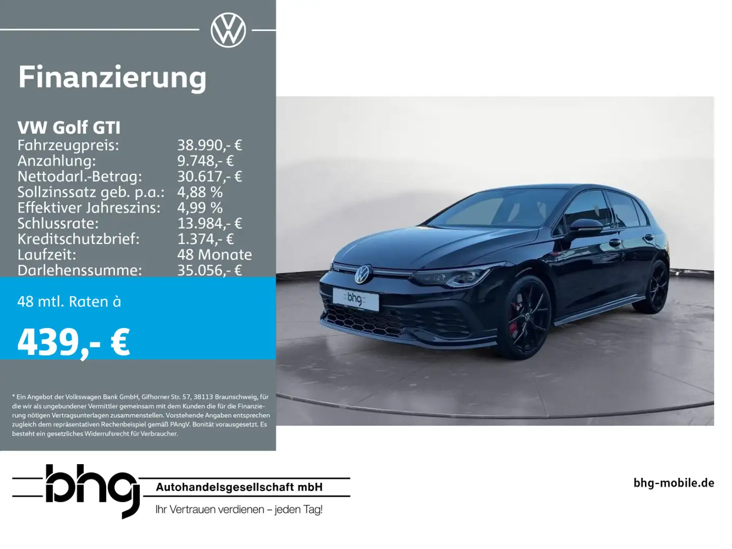 Volkswagen Golf GTI 2.0 TSI DSG CLUBSPORT Navigationssystem Schwarz - 1