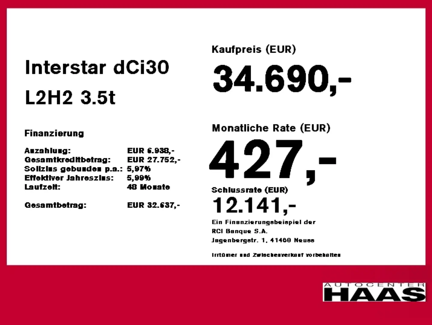 Nissan Interstar dCi30 L2H2 3.5t N-Connecta LRB+ Winterpa Blanc - 1