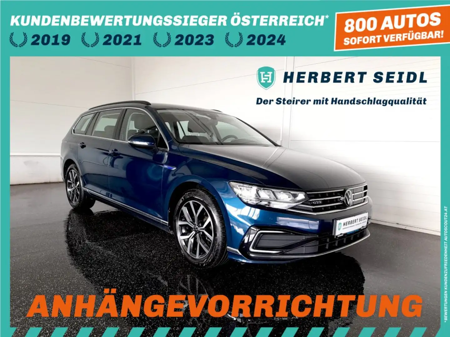 Volkswagen Passat Variant GTE PHEV DSG *VOLL-LED / NAVI / AHV / ACC / 17 ZOLL / SPORTSITZE / VERKEHRSZEICHEN & SPURHALTEASSIST* Blau - 1