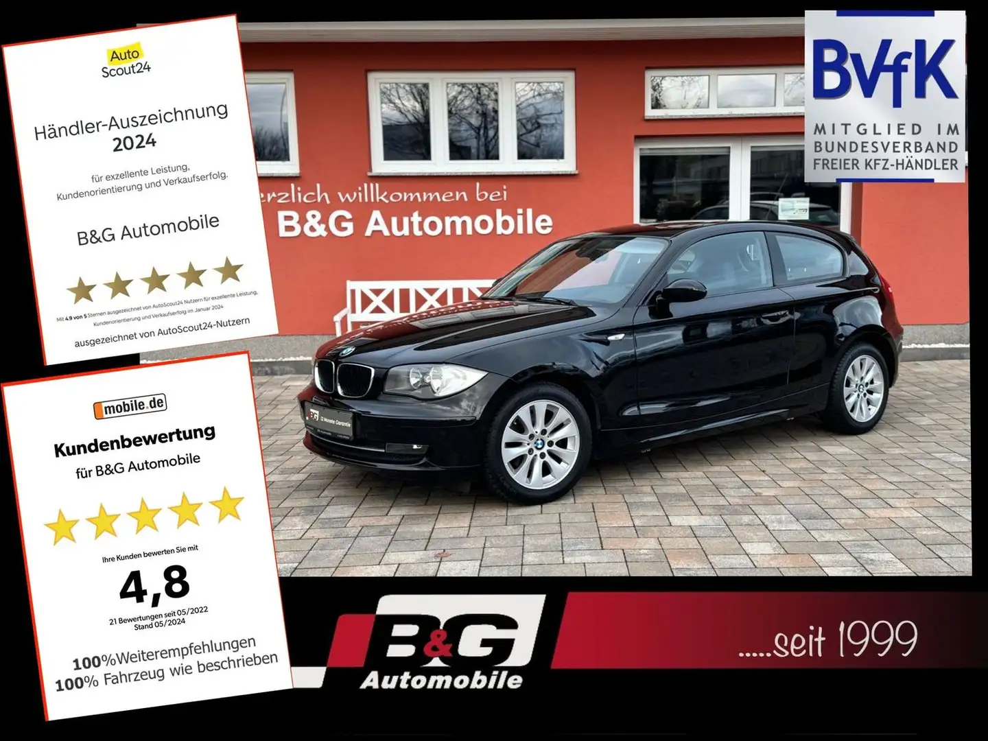 BMW 116 i*Garantie*Schiebedach*PDC*TÜVneu Schwarz - 1