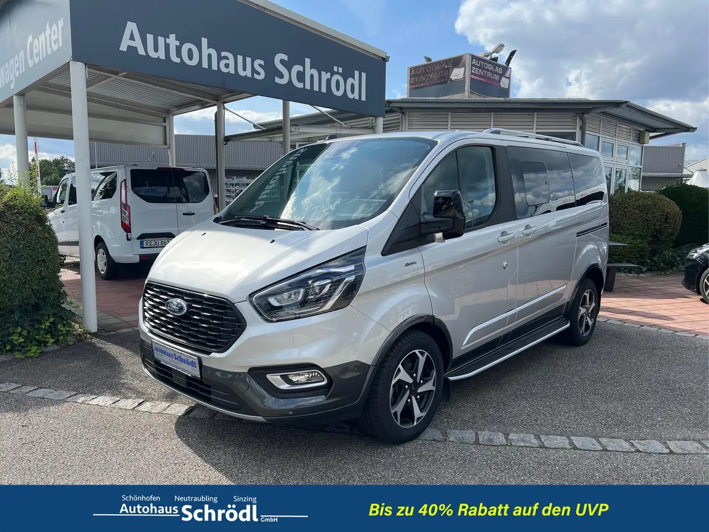 Ford Tourneo Custom 320 L1 Active 2,0 Ltr. - 130 PS * Standheizung ... Silber - 1