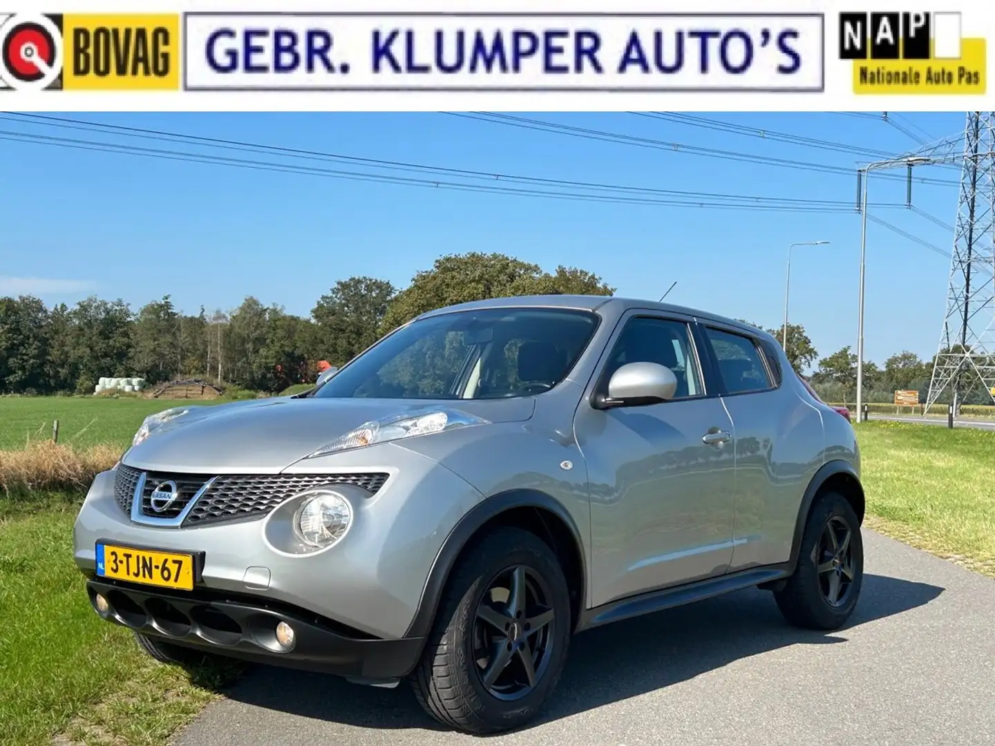 Nissan Juke 1.6 Acenta Aut., Navi, Cruise, ECC, NL-Auto, 16"L Szary - 1