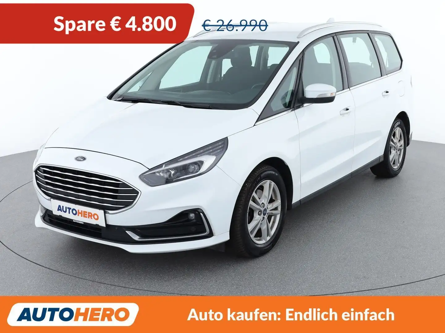 Ford Galaxy 2.0 TDCi EcoBlue Titanium Aut. *LED*SPUR*NAVI*7-SZ Weiß - 1