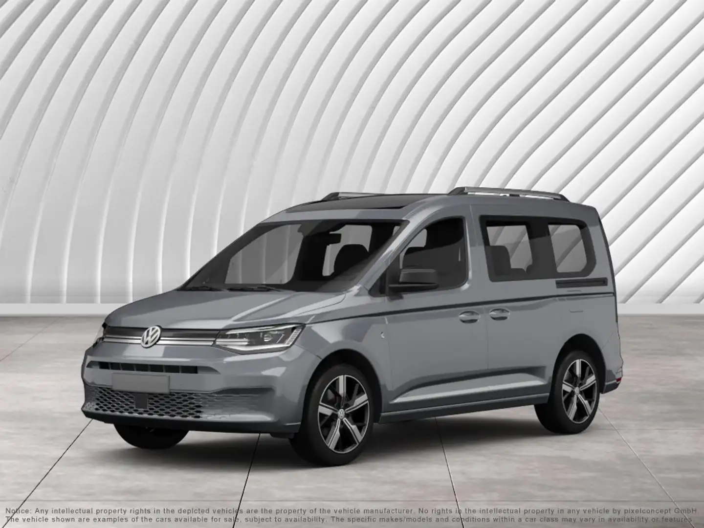 Volkswagen Caddy Kombi   ACC NAVI PDC V+H DAB Tempomat ABS Grey - 1