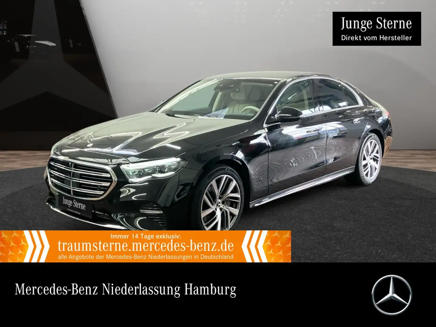 Mercedes-Benz E 300 de 4M Exclusive Fahrass 360° Airmat Distr+ Noir - 1