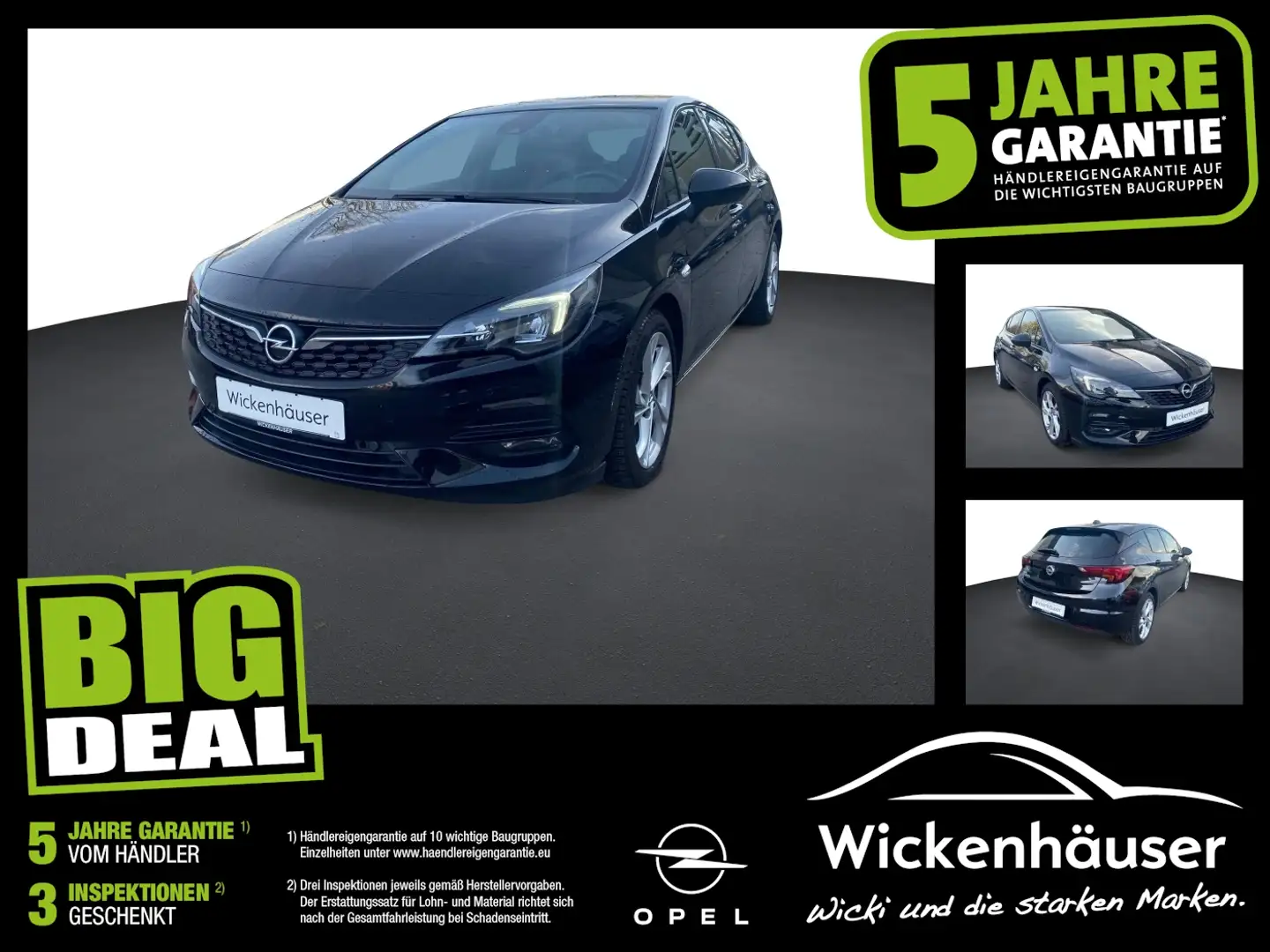 Opel Astra 5trg 1.2 GS Line LED+Navi+SHZ+Winterp.+BT Noir - 1