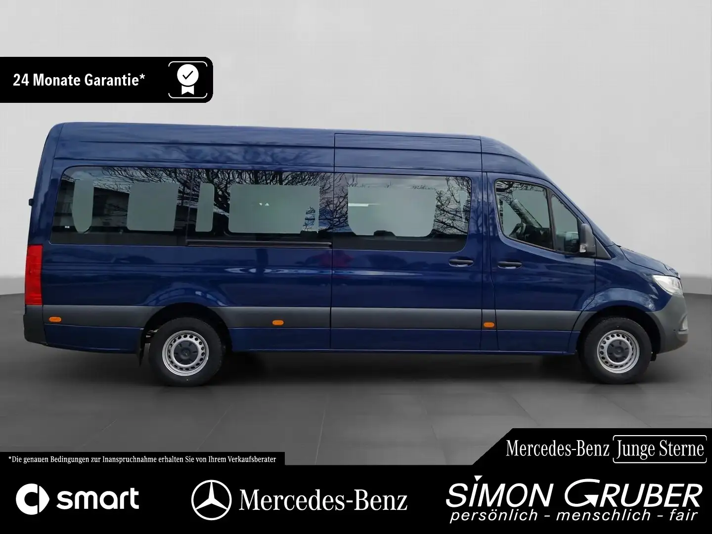 Mercedes-Benz Sprinter 315 Tourer hoch lang 9G Klima 8Sitze Blau - 1