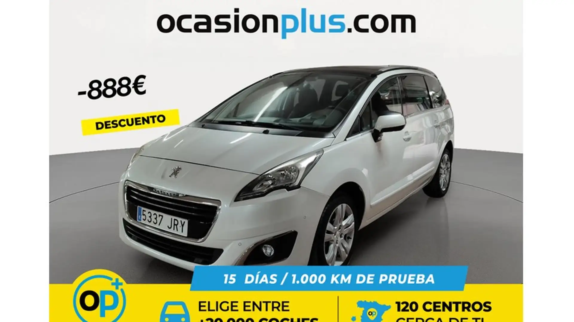Peugeot 5008 1.6 BlueHDI Allure 7 pl. 120 Blanc - 1