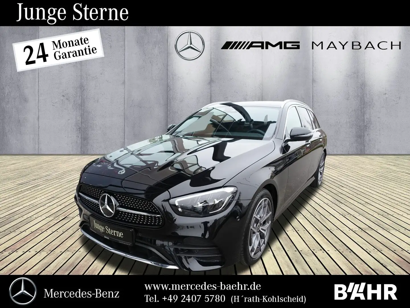 Mercedes-Benz E 200 E 200 T-Modell AMG/MBUX-Navi/LED/Totwinkel/RFK/LMR Negro - 1