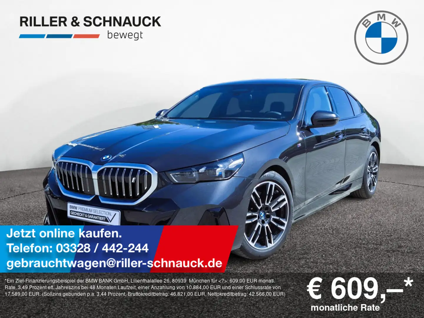 BMW i5 eDrive40 M Sport 360°KAM+B&W+AUTOBAHNASSIS Schwarz - 1