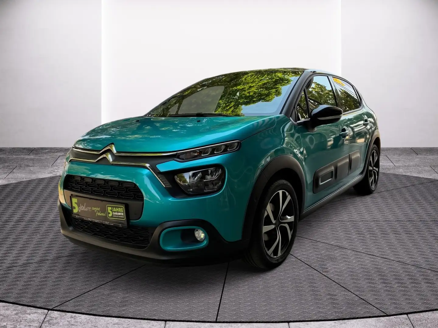 Citroen C3 1.2 PureTech 110 Shine Navi+Fernlichtass.+LM Blau - 2