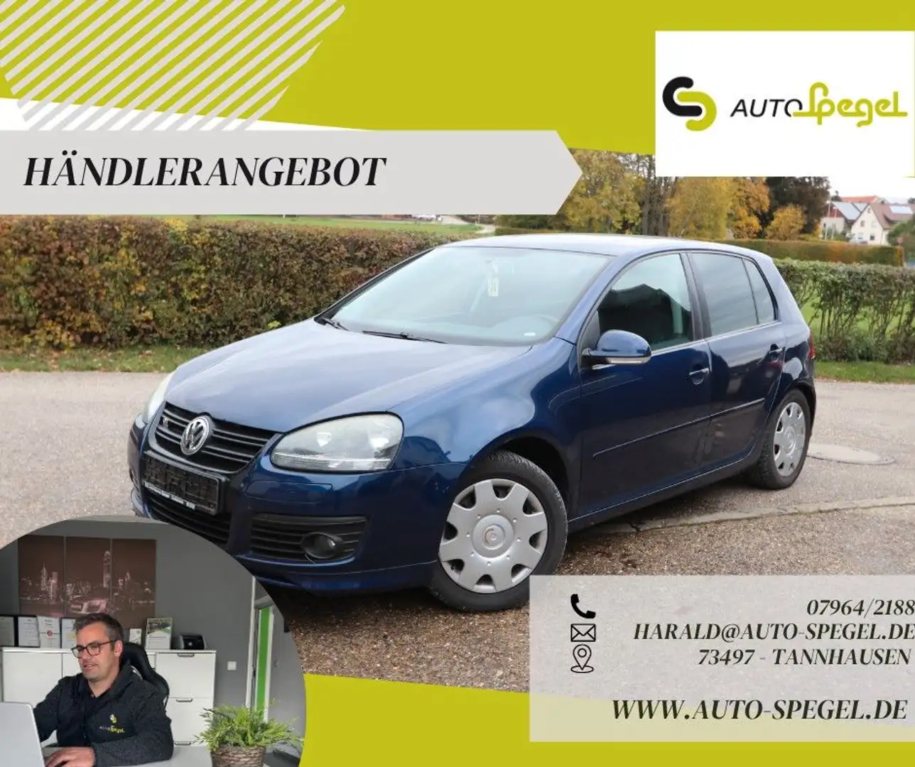 Volkswagen Golf V Lim. GT Sport Schiebedach 8Fach bereift Blau - 1