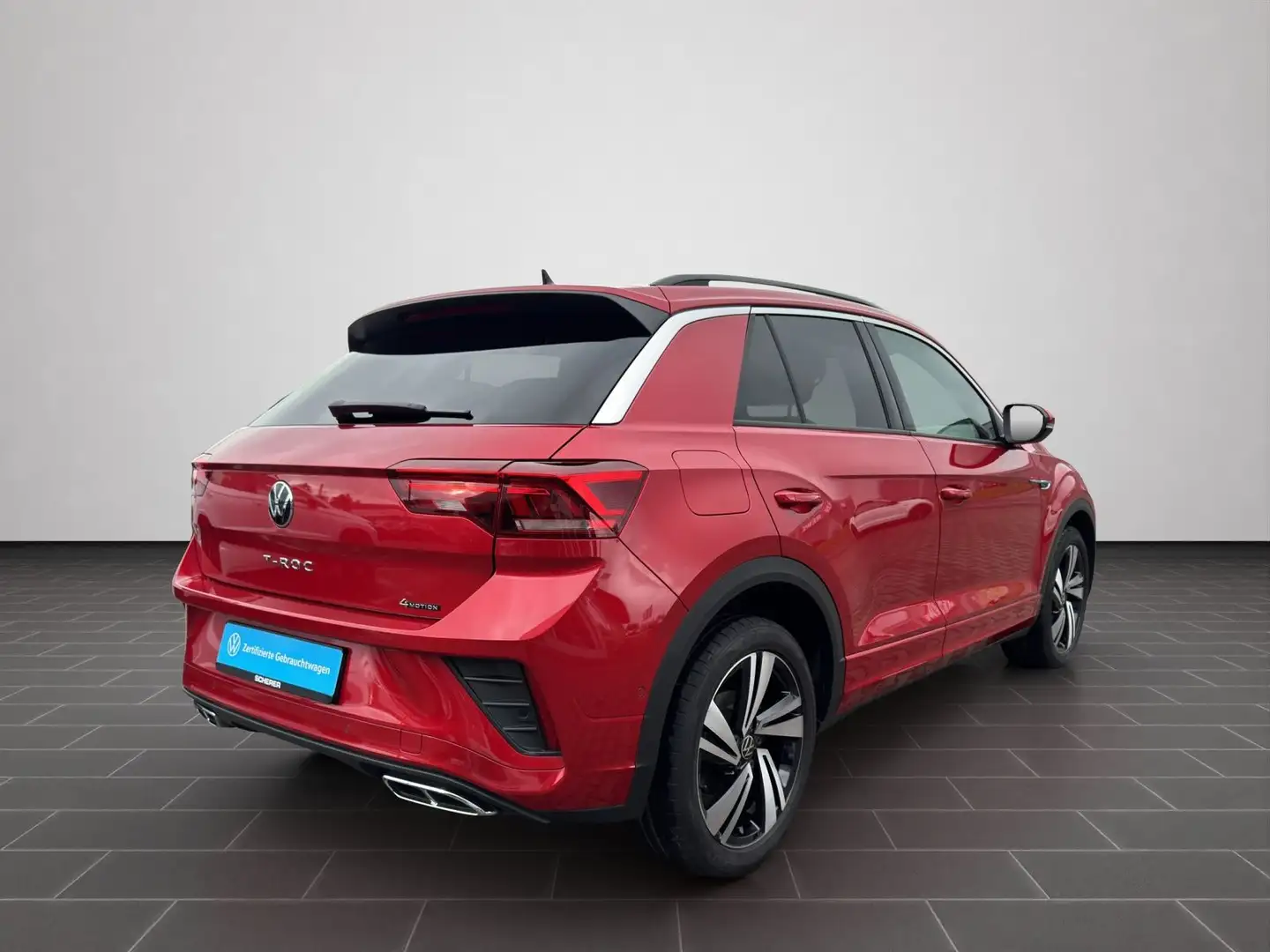 Volkswagen T-Roc 2.0 TSI R-Line 4MOTION RFK PANO NAVI AHK Rot - 2