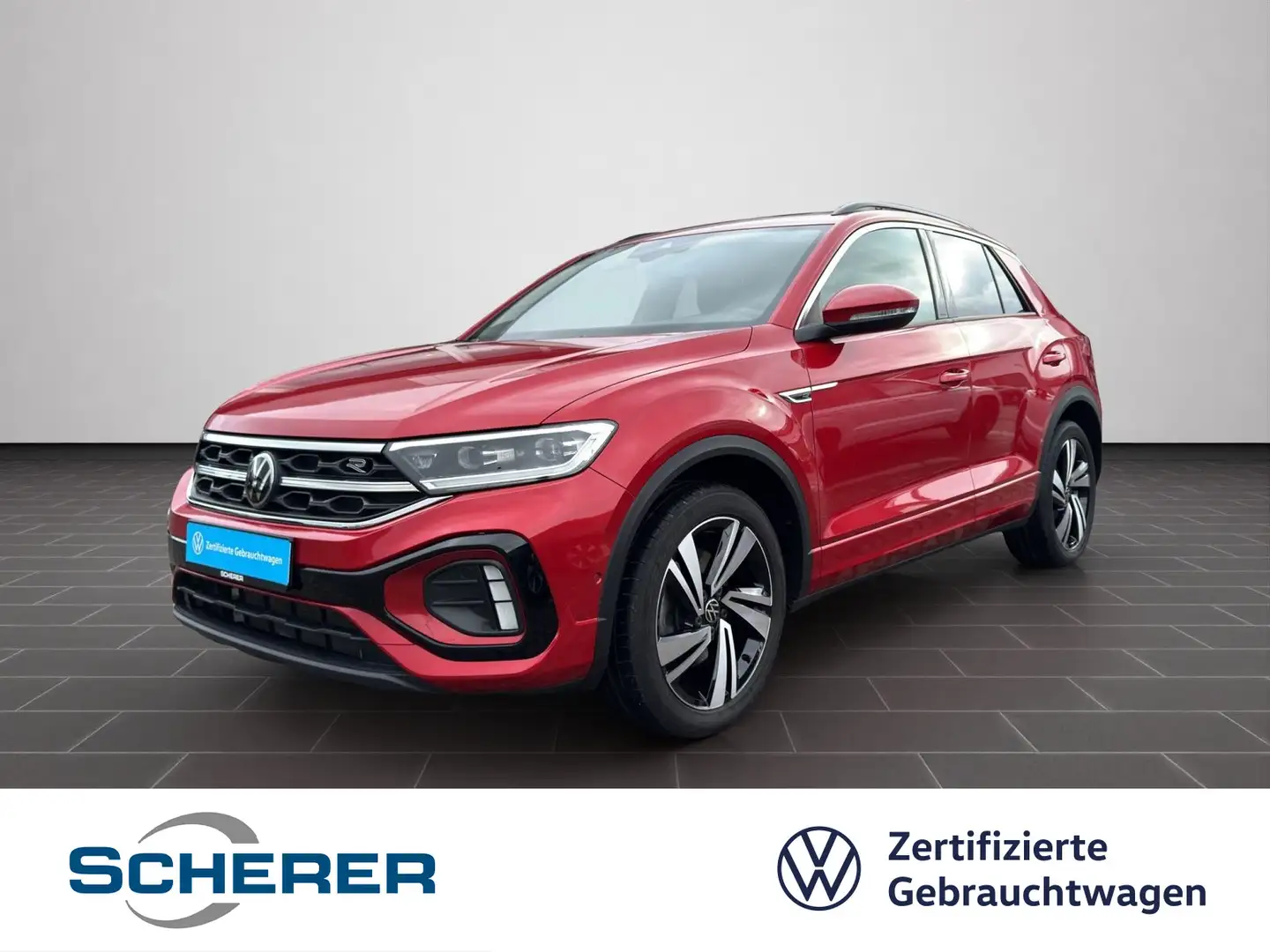 Volkswagen T-Roc 2.0 TSI R-Line 4MOTION RFK PANO NAVI AHK Rot - 1