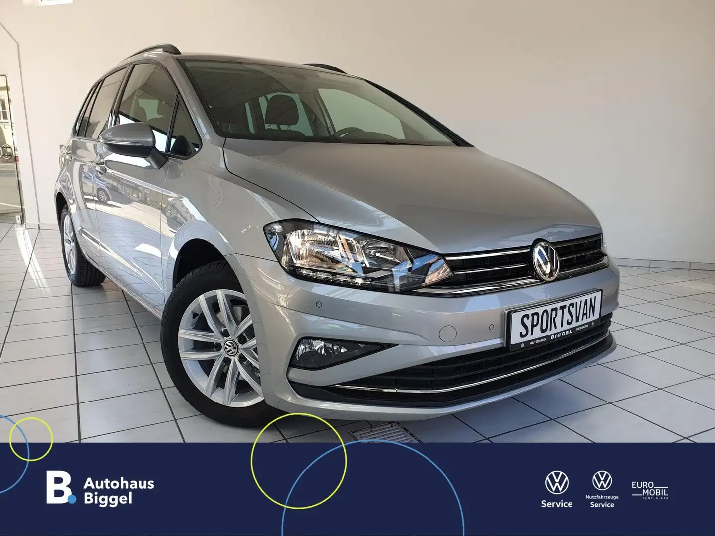 Volkswagen Golf Sportsvan 1.5 TSI, AHK ARTVELOURS ACC NAVI ERGO Silver - 1