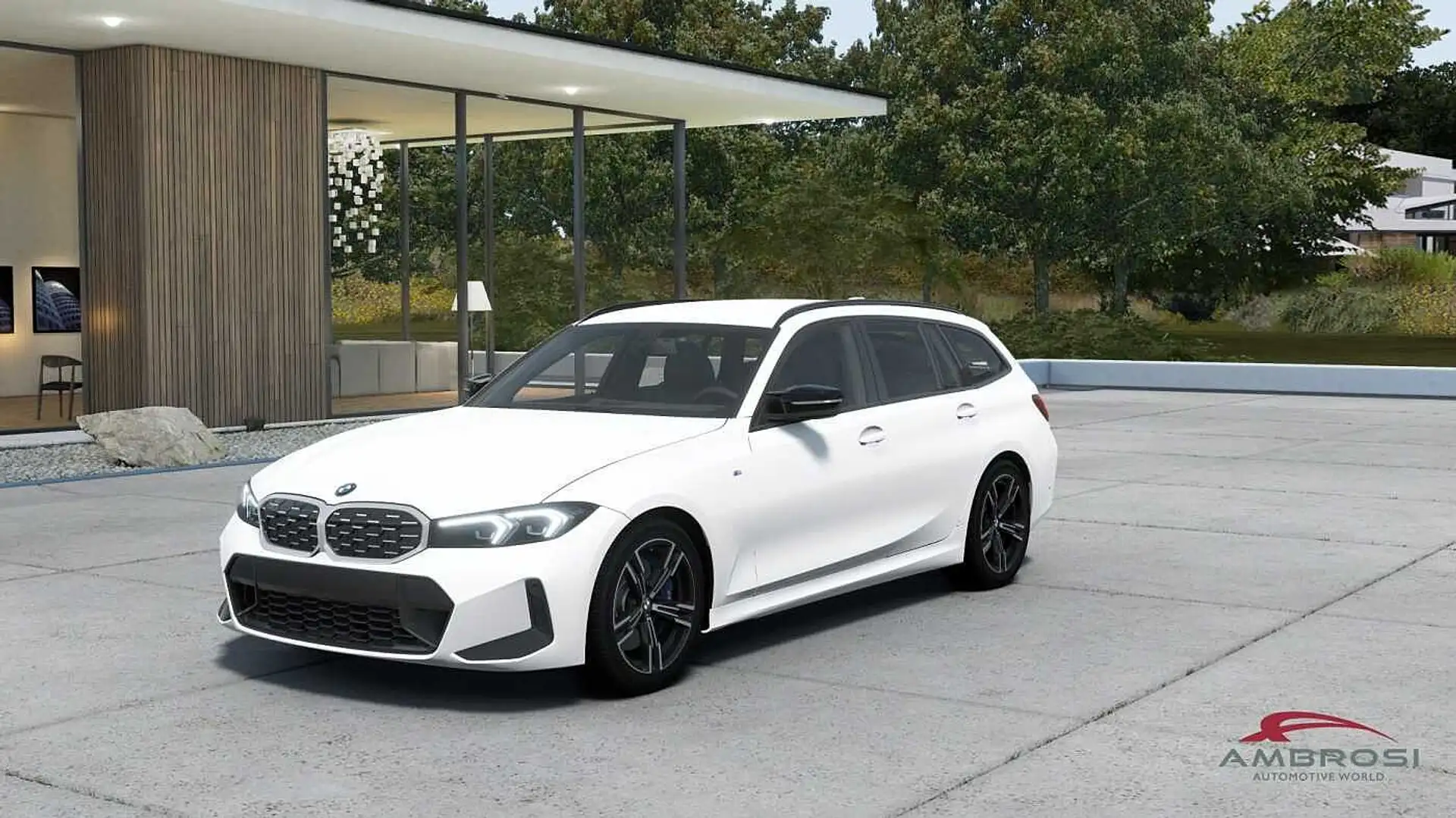BMW 340 Touring M340d 48V xDrive Touring Blanc - 1
