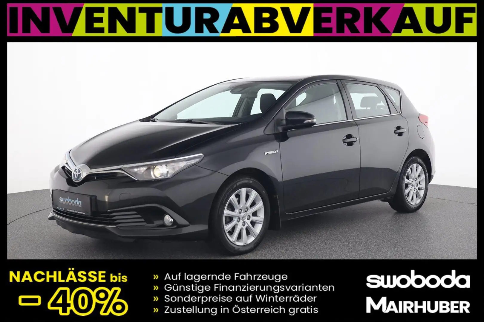 Toyota Auris 1,8 VVT-i Hybrid Active Schwarz - 1