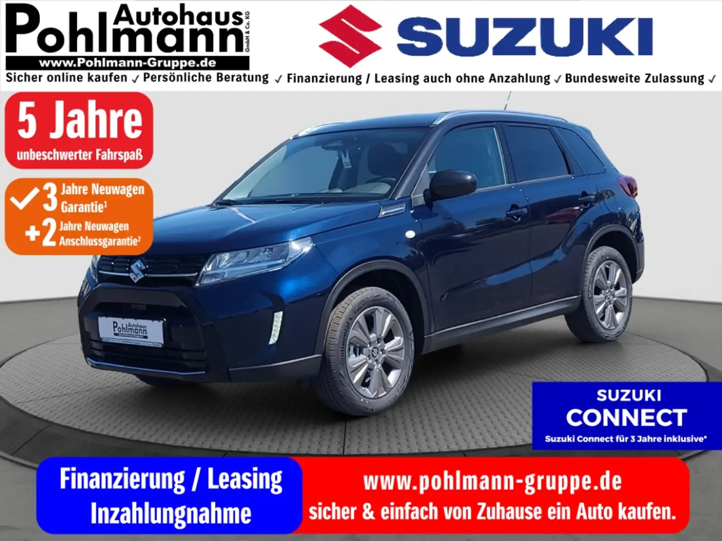 Suzuki Vitara 1.5 HYBRID AGS Comfort Navi LED Klimaautom DAB SHZ Azul - 1