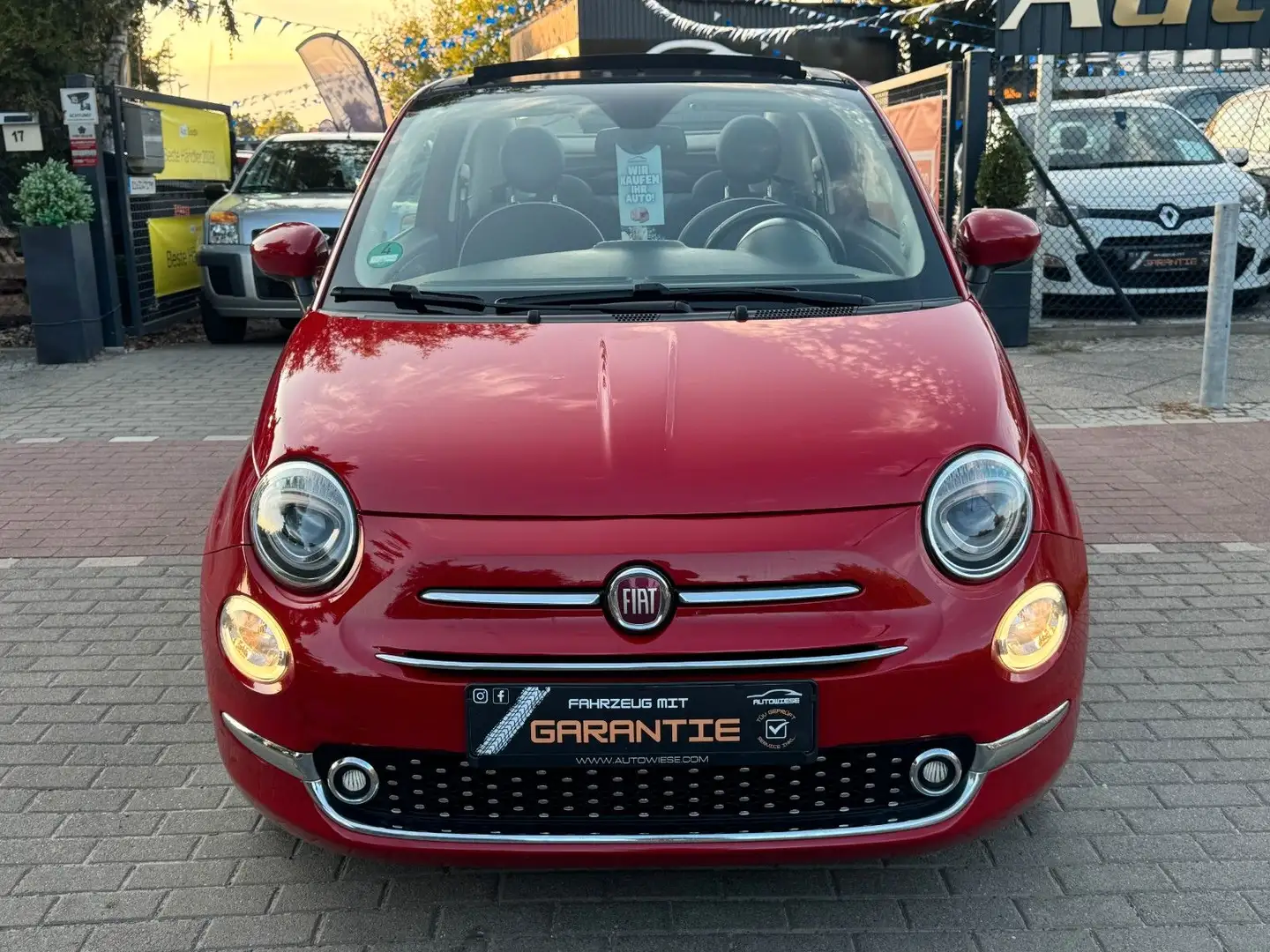 Fiat 500 Cabrio Lounge 1.2*Navi*Klimaautomatik*PDC Rot - 2