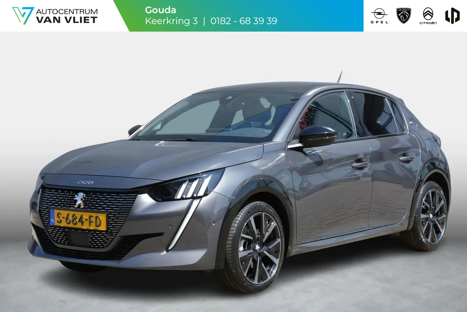 Peugeot 208 1.2 TURBO 100pk GT Panoramadak | Navigatie | Apple Grijs - 1